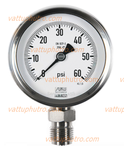 đồng hồ đo áp có dầu, đồng hồ đo áp suất dầu, đồng hồ đo áp suất,